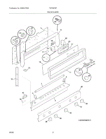 03 - Backguard parts for Tappan Range TGF657BFU3 from AppliancePartsPros.com