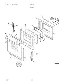 11 - Door parts for Tappan Range TGFS63DQA from AppliancePartsPros.com