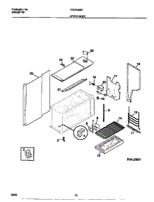 06 - Upper Body parts for Frigidaire Range TGO346BCDC from AppliancePartsPros.com