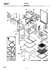 05 - Lower Body parts for Frigidaire Range TGO356BCDA from AppliancePartsPros.com