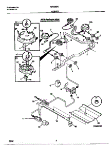 03 - Burner parts for Frigidaire Range TGF335BCDC from AppliancePartsPros.com