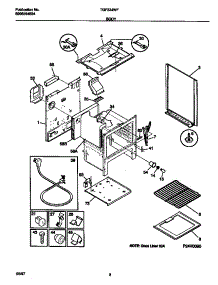 04 - Body parts for Frigidaire Range TGF334WFSA from AppliancePartsPros.com