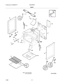 07 - Body parts for Tappan Range TGF336FWF from AppliancePartsPros.com