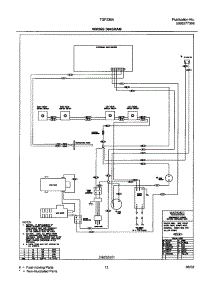 13 - Wiring Diagram parts for Tappan Range TGF336ASD from AppliancePartsPros.com