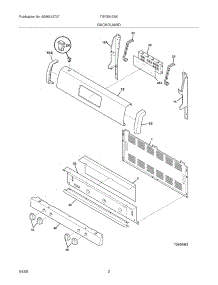 03 - Backguard parts for Tappan Range TGF351ESK from AppliancePartsPros.com