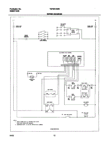 12 - Wiring Diagram parts for Tappan Range TGF351AWB from AppliancePartsPros.com