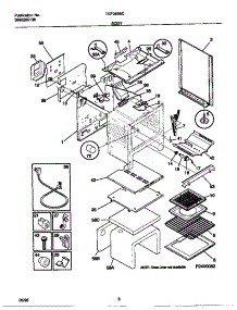 04 - Body parts for Frigidaire Range TGF353BCDC from AppliancePartsPros.com