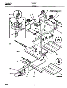 03 - Burner parts for Frigidaire Range TGF355BFDA from AppliancePartsPros.com