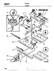 03 - Burner parts for Frigidaire Range TGF355BEWB from AppliancePartsPros.com