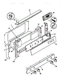 02 - Backguard parts for Frigidaire Range TGF356BCDA from AppliancePartsPros.com