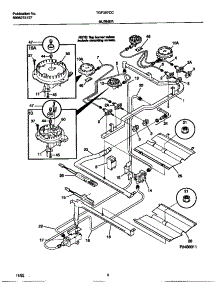 03 - Burner parts for Frigidaire Range TGF357CCTB from AppliancePartsPros.com