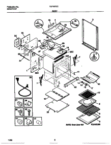 04 - Body parts for Frigidaire Range TGF357CCTB from AppliancePartsPros.com