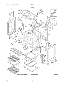 07 - Body parts for Tappan Range TGF363AUF from AppliancePartsPros.com