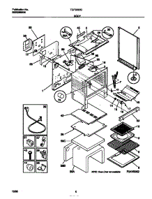 04 - Body parts for Frigidaire Range TGF353BCDD from AppliancePartsPros.com