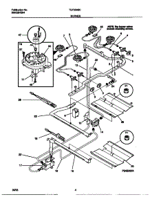 03 - Burner parts for Frigidaire Range TGF356BCDC from AppliancePartsPros.com