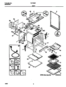 04 - Body parts for Frigidaire Range TGF355BFDA from AppliancePartsPros.com