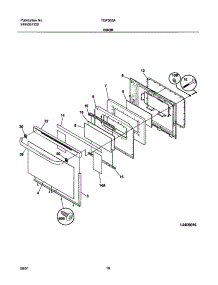 11 - Door parts for Tappan Range TGF363AUA from AppliancePartsPros.com
