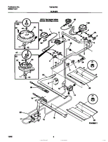 03 - Burner parts for Frigidaire Range TGF357BCWA from AppliancePartsPros.com