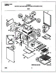 04 - Body parts for Frigidaire Range TGF366CFBC from AppliancePartsPros.com