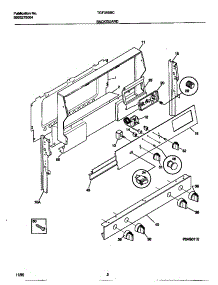 02 - Backguard parts for Frigidaire Range TGF355BCDB from AppliancePartsPros.com