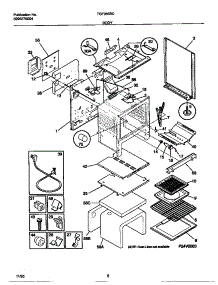 04 - Body parts for Frigidaire Range TGF355BCDB from AppliancePartsPros.com