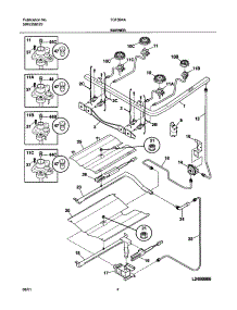 05 - Burner parts for Tappan Range TGF364AQA from AppliancePartsPros.com
