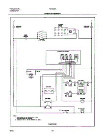 12 - Wiring Schematic parts for Tappan Range TGF363AUC from AppliancePartsPros.com