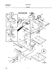 05 - Burner parts for Tappan Range TGF375CHSF from AppliancePartsPros.com