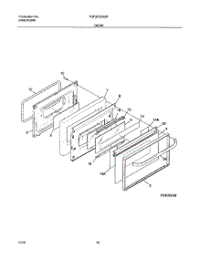 11 - Door parts for Tappan Range TGF375CHSF from AppliancePartsPros.com