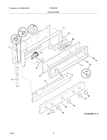 03 - Backguard parts for Tappan Range TGF605WFU2 from AppliancePartsPros.com