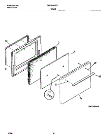 06 - Door parts for Frigidaire Range TGF602PGD1 from AppliancePartsPros.com