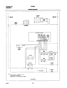 12 - Wiring Diagram parts for Tappan Range TGF364AQC from AppliancePartsPros.com