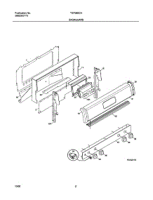 03 - Backguard parts for Tappan Range TGF365CHSF from AppliancePartsPros.com