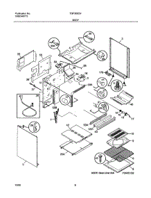 07 - Body parts for Tappan Range TGF365CHSF from AppliancePartsPros.com