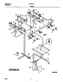 03 - Burner parts for Frigidaire Range TGF605WCD2 from AppliancePartsPros.com