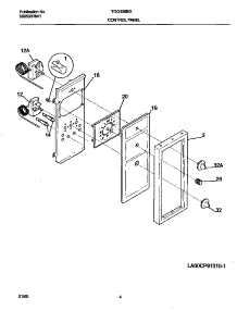 03 - Control Panel parts for Frigidaire Range TGO336BGD1 from AppliancePartsPros.com