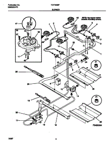 03 - Burner parts for Frigidaire Range TGF365BFWA from AppliancePartsPros.com