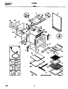 04 - Body parts for Frigidaire Range TGF365BFWA from AppliancePartsPros.com