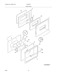11 - Door parts for Tappan Range TGF657BFW9 from AppliancePartsPros.com