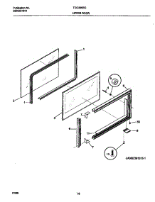 09 - Upper Door parts for Frigidaire Range TGO336BGD1 from AppliancePartsPros.com