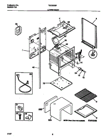 05 - Lower Body parts for Frigidaire Range TGO336BFWA from AppliancePartsPros.com
