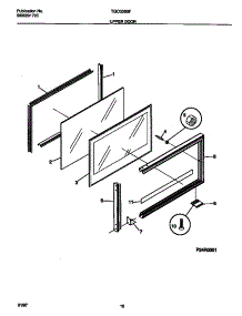 09 - Upper Door parts for Frigidaire Range TGO336BFWA from AppliancePartsPros.com