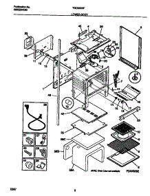 05 - Lower Body parts for Frigidaire Range TGO356BFWB from AppliancePartsPros.com