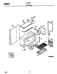 06 - Upper Body parts for Frigidaire Range TGO356BFWB from AppliancePartsPros.com
