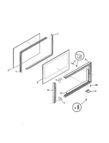 Upper Door parts for Tappan Range TGO336BGW3 from AppliancePartsPros.com
