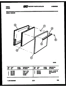 03 - Door Parts parts for Frigidaire Range VE30AW5 from AppliancePartsPros.com