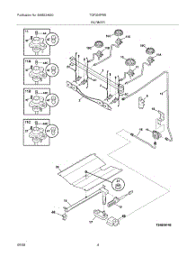 05 - Burner parts for Tappan Range TGF336FWE from AppliancePartsPros.com