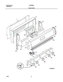 03 - Backguard parts for Tappan Range TGF336BHDE from AppliancePartsPros.com