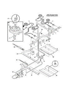 Burner parts for Tappan Range TGF355CGSA from AppliancePartsPros.com