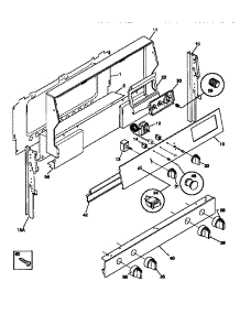 02 - Backguard parts for Frigidaire Range TGF353BCDA from AppliancePartsPros.com